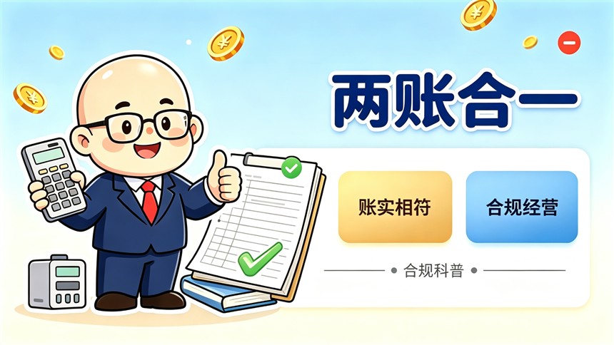 账本乱成一锅粥，想"两账合一"又怕补税拖垮公司？这份平稳过渡方案收好
